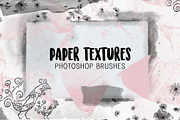 Paper Textures photoshop brushes, a Brush Add-On by Studio-Charlie (Thumbnail 1 of 2)