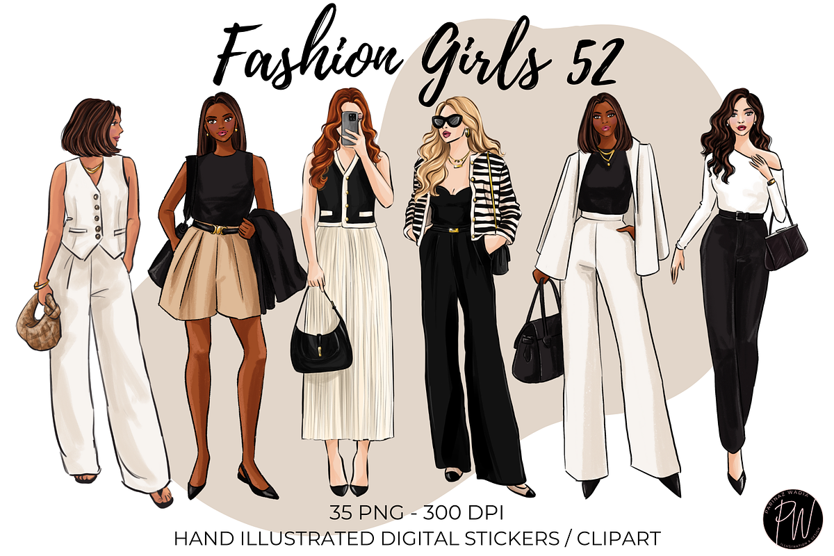Fashion Girls 52 clipart png, a Person Illustration by Parinaz Wadia Design (Photo 1 of 10)