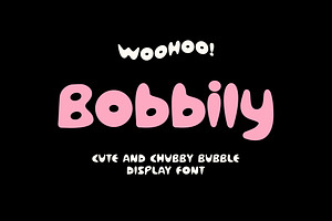 Bobbily Cute Bubble Font