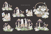 Gnome Easter & Mushroom Watercolor, an Illustration by Balada Digital Art (Thumbnail 5 of 11)