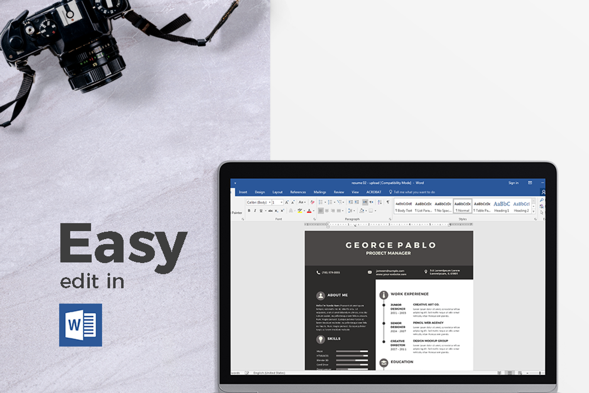 Resume & CV Template, a Resume Template by Hito Graphic (Photo 6 of 8)