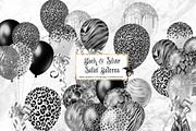 Black and Silver Safari Balloons, an Object Graphic by Digital Curio (Thumbnail 1 of 5)