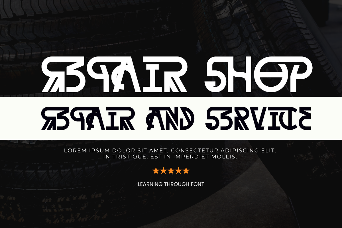 Learning Through - Art Deco Font, a Sans Serif Font by 177Studio (Photo 6 of 8)