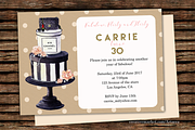 DIY Cake Printable Invitation, a Graphic by Artseez (Thumbnail 1 of 2)