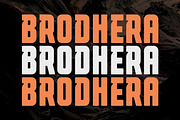 Brodhera - Bold Condensed Sans Font, a Sans Serif Font by Typia Nesia (Thumbnail 6 of 12)