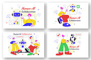 10 Human AI Collaboration, a Technology Illustration by denayunebgt (Thumbnail 3 of 4)