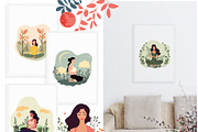 Meditation, yoga woman, Nature, a Sport Illustration by Usis (Thumbnail 4 of 7)