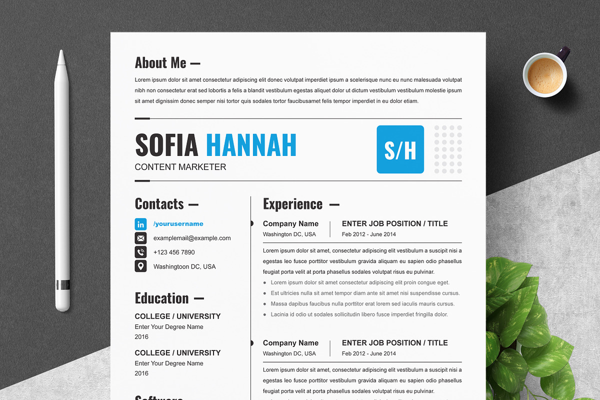 Simple and Clean Resume Template