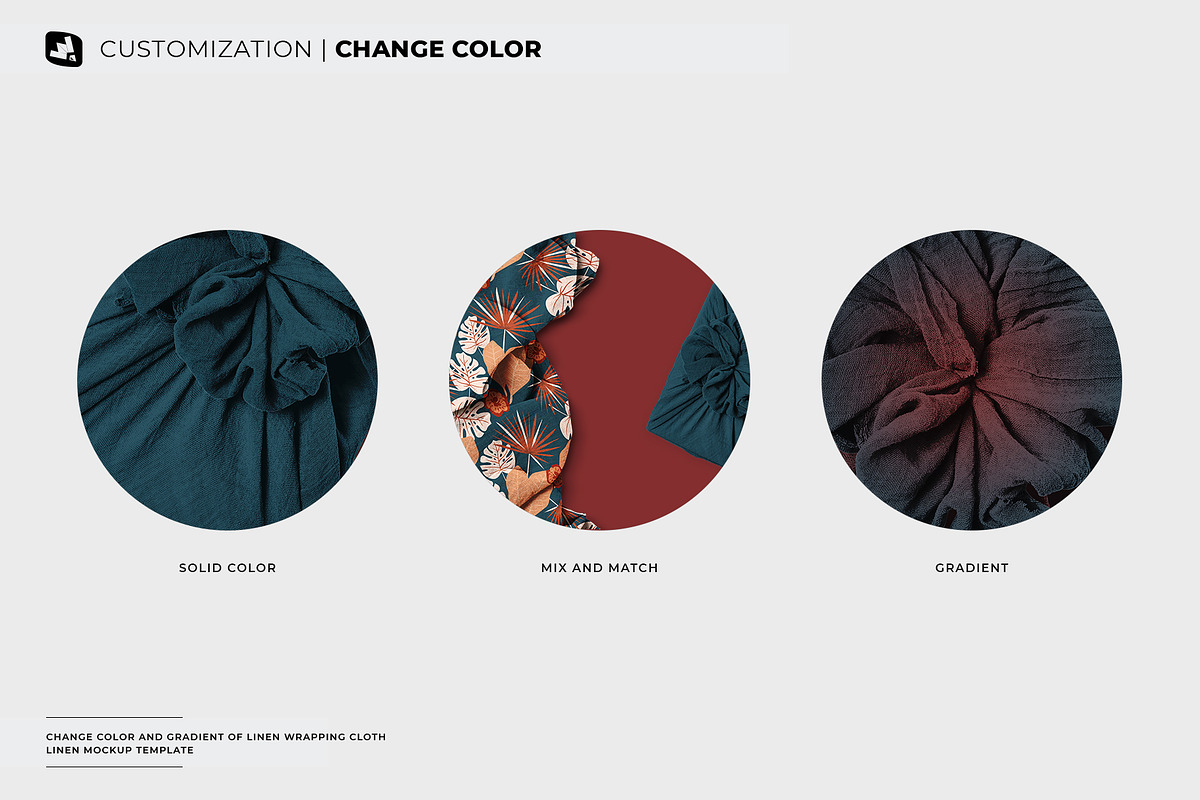 Linen Wrapping Cloth Mockup