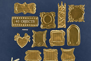 Gold Foil Objects & Frames, an Object Graphic by Purple (Thumbnail 8 of 9)
