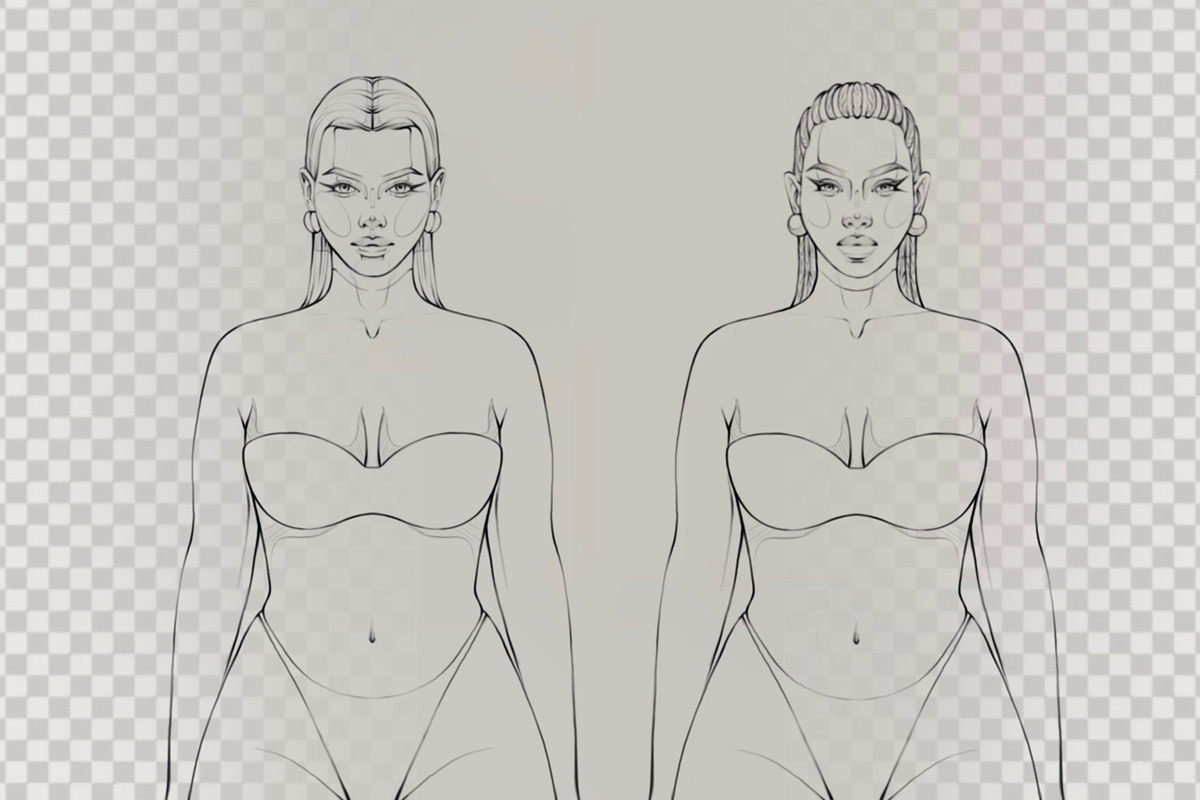Plus Size Female Fashion Figure, a Person Illustration by designs.svkl (Photo 8 of 8)
