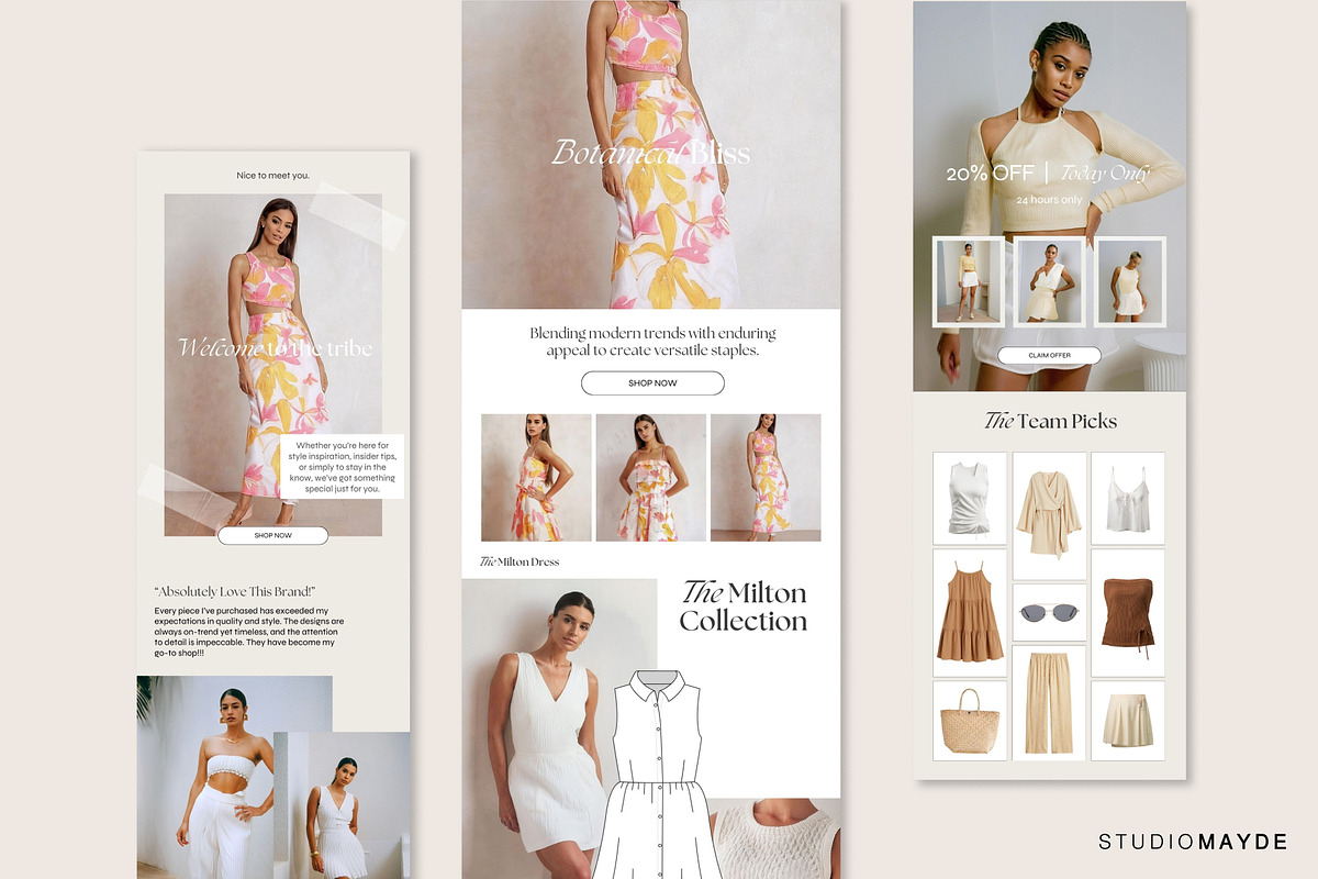 BONDI | Email Marketing Bundle, an Email Template by Studio Mayde (Photo 6 of 8)