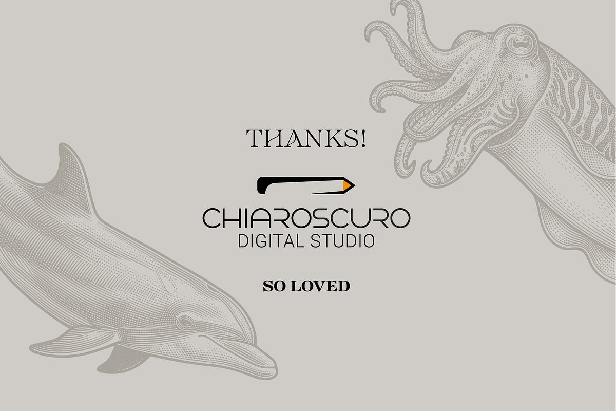 Mediterranean Sea Vector Clipart Set, an Animal Illustration by Pingebat (Photo 15 of 15)
