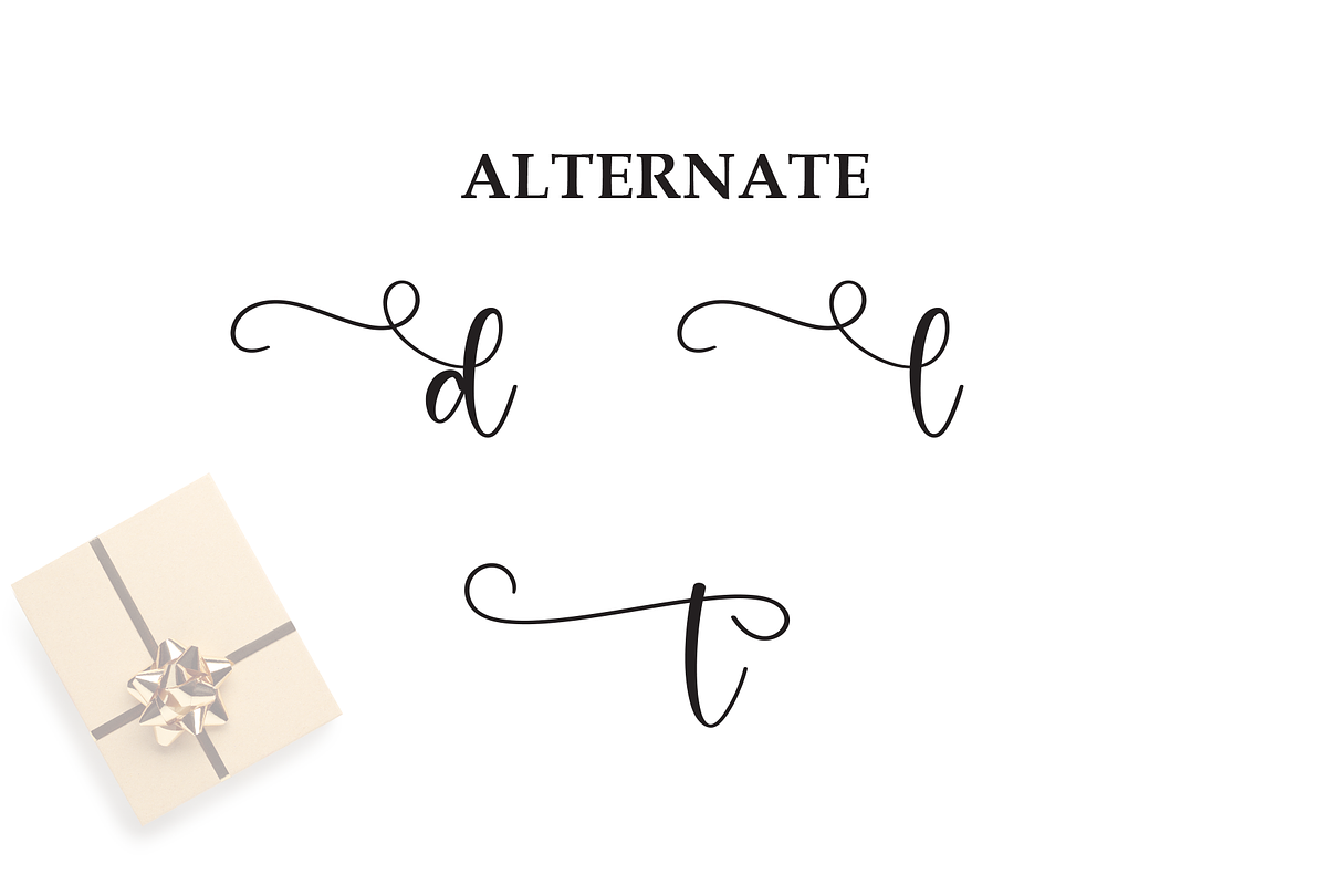 Present Simple | Script Font, a Handwritten Font by Scratchones (Photo 8 of 9)