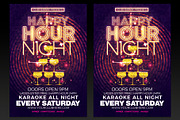 Happy Hour Night Flyer Template, a Flyer Template by designblends@gmail.com (Thumbnail 1 of 3)
