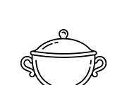 40 Christmas Dinner Table Icons, an Outline Icon by adenpinkstore (Thumbnail 10 of 20)