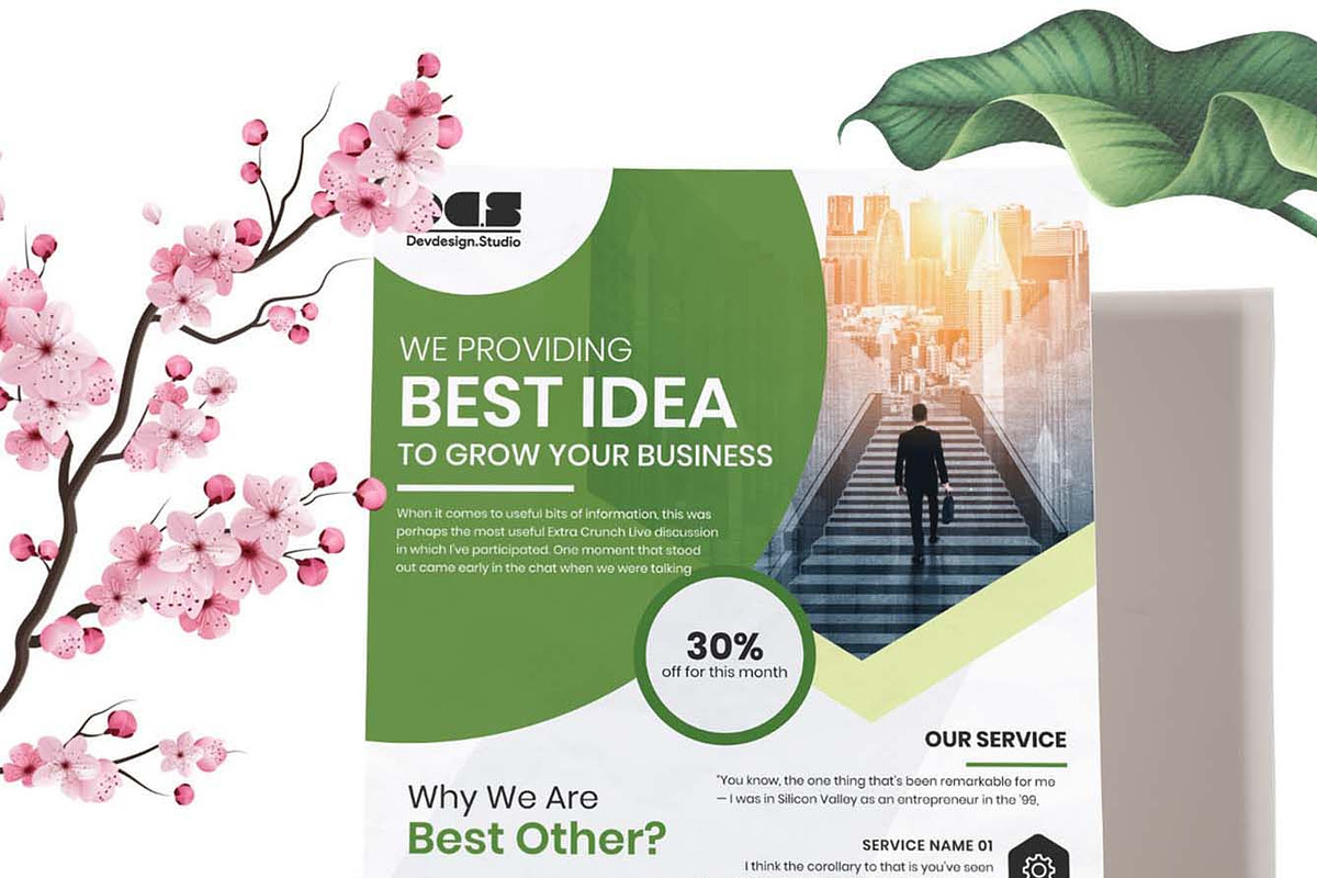 Corporate Business Flyer solution 02, a Flyer Template by litoondev (Photo 2 of 2)