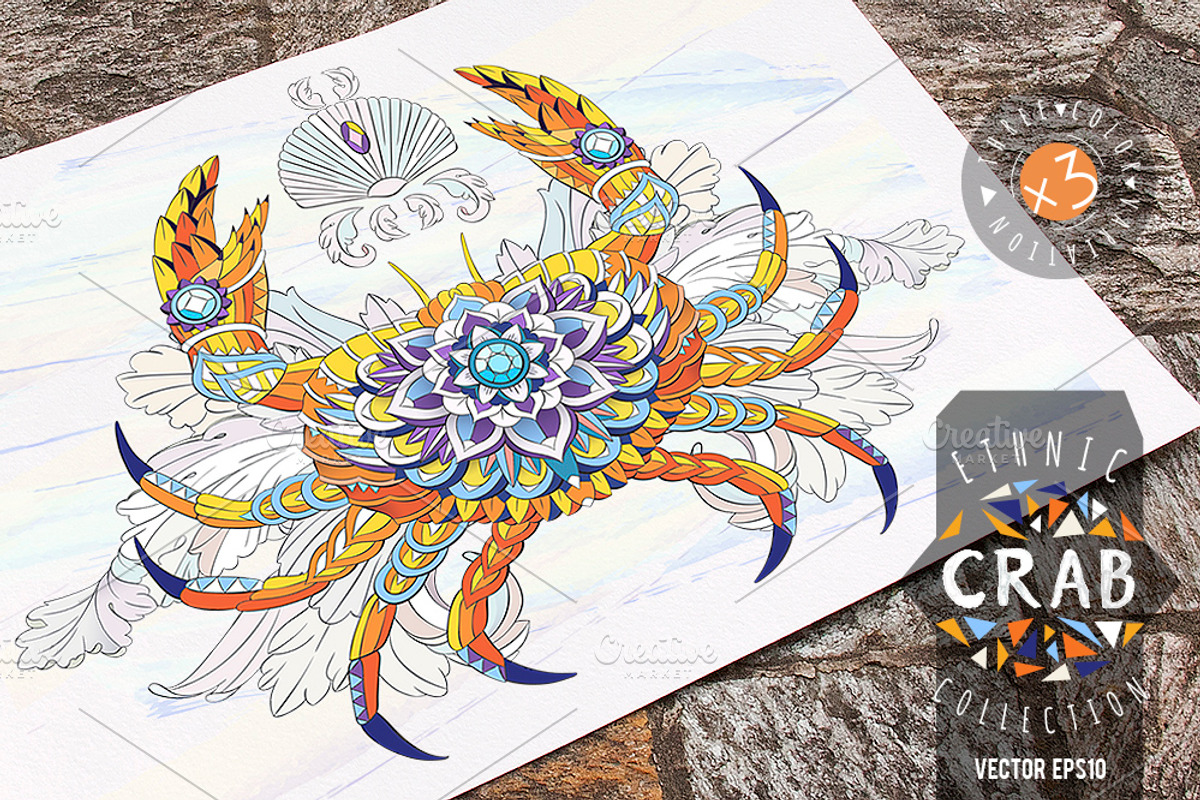 Ethnic Collection: Crab, an Animal Illustration by ArtoJoy (Photo 1 of 5)