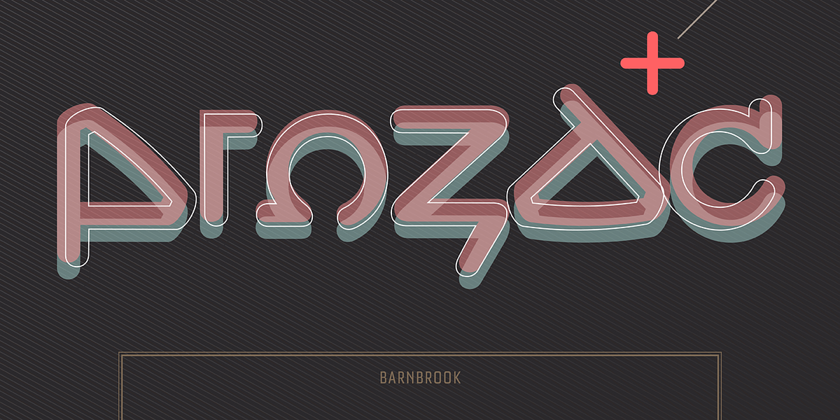 Prozac, a Font by Barnbrook Fonts (Photo 1 of 4)