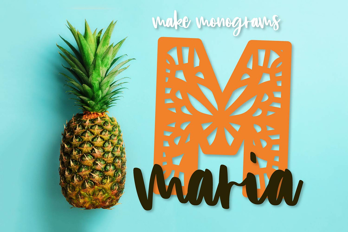 Mandala Font - Patterned preview 7