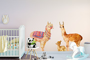 Alpacas and llamas .watercolor, an Animal Illustration by MitrushovaArt (Thumbnail 4 of 7)