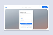 Modern Registration Interface UI, an UI Kit Template by ContestDesign (Thumbnail 3 of 6)
