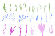 Magic flowers. Photoshop brush set preview 2