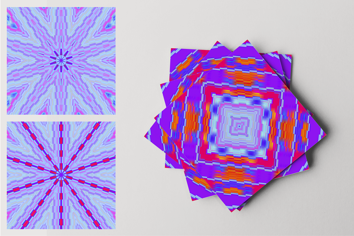 Cyber Mandala Digital Art Pack, a Texture Graphic by Hello Mart (Photo 7 of 7)