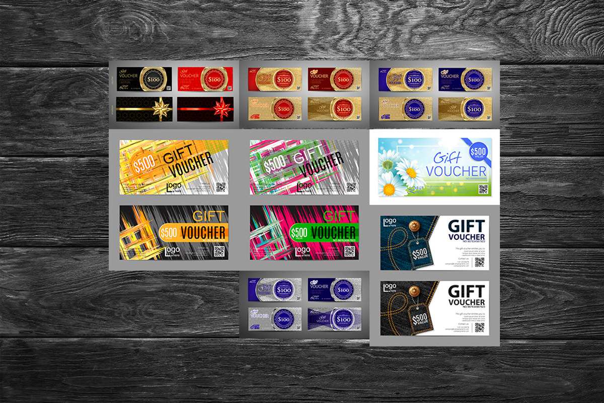 Vector Vouchers MEGA Bundle, an Invitation Template by leezarius (Photo 10 of 14)