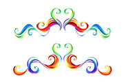 Rainbow decorative frame scroll, an Object Graphic by blackmoon9 (Thumbnail 1 of 3)