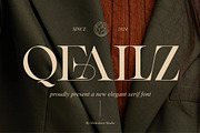 Qealiz || Elegant Serif Font, a Serif Font by Idea Studio (Thumbnail 1 of 10)