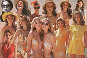 Retro summer collage - 300+ cutouts, an Object Graphic by Sofico (Thumbnail 6 of 13)