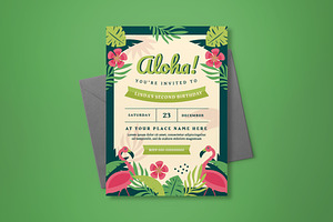 Summer Birthday Invitation, an Invitation Template by graphicook