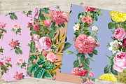 Pink  roses seamless patterns, a Pattern Graphic by NastiaDesignsPrints (Thumbnail 9 of 10)