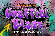 Graffitti Blaze - graffiti tagging, a Handwritten Font by Brown Cupple (Thumbnail 1 of 6)