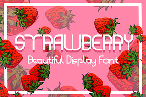 STRAWBERRY - beautiful display font