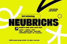Neubricks - Bold Sans Serif Font