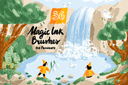 Magic Ink Brushes for Procreate, a Brush Add-On by Stolenpencil (Thumbnail 1 of 7)