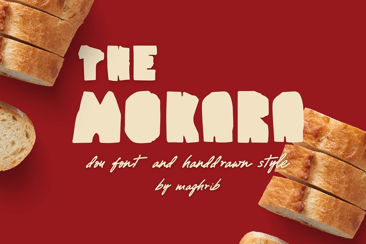 Mokara Handdrawn Font Duo, a Handwritten Font by maghrib (Photo 1 of 6)