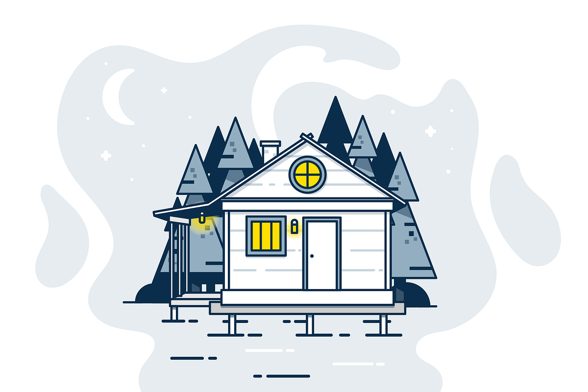 Cabin, a Decorative Illustration by D | S Creative Design