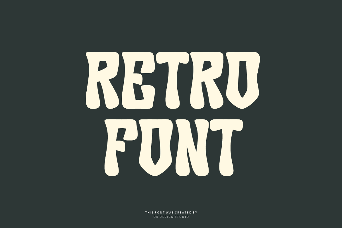 Somhen - Groovy Retro Font, a Sans Serif Font by QR Design Studio (Photo 3 of 7)