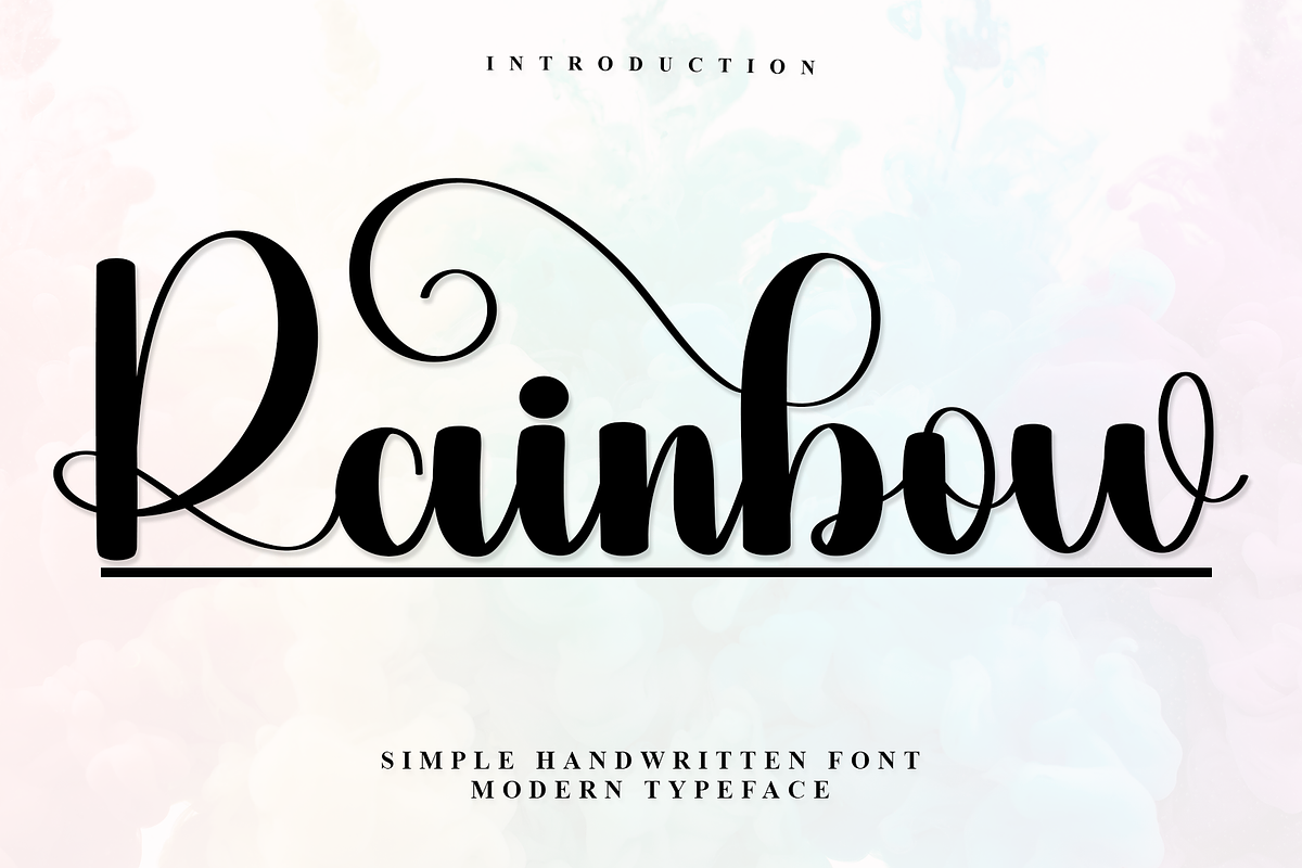 Rainbow, a Script Font by FreshTypeINK (Photo 1 of 7)