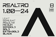 Realtro - Modern Font Family 8Styles