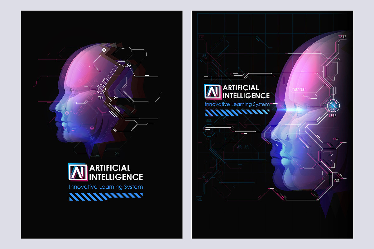 Futuristic posters AI, a Technology Illustration by Andrew_Derr (Photo 2 of 11)