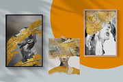 Modern golden female print poster, a Decorative Illustration by Muzi pear studio (Thumbnail 2 of 10)