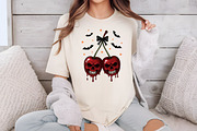 Skull Cherries, Coquette Halloween S, an Illustration by Libby Wishes (Thumbnail 2 of 6)