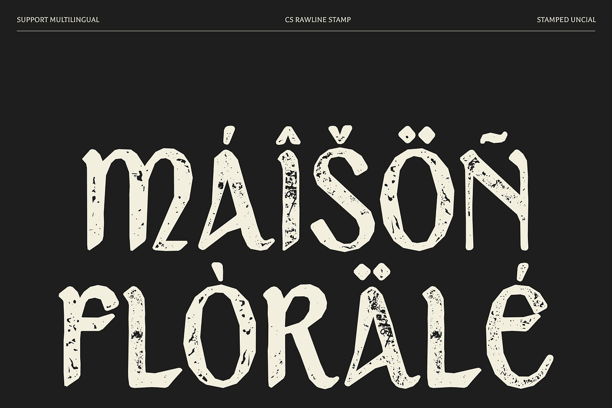 CS Rawline Stamp, a Sans Serif Font by Craft Supply Co. (Photo 7 of 8)