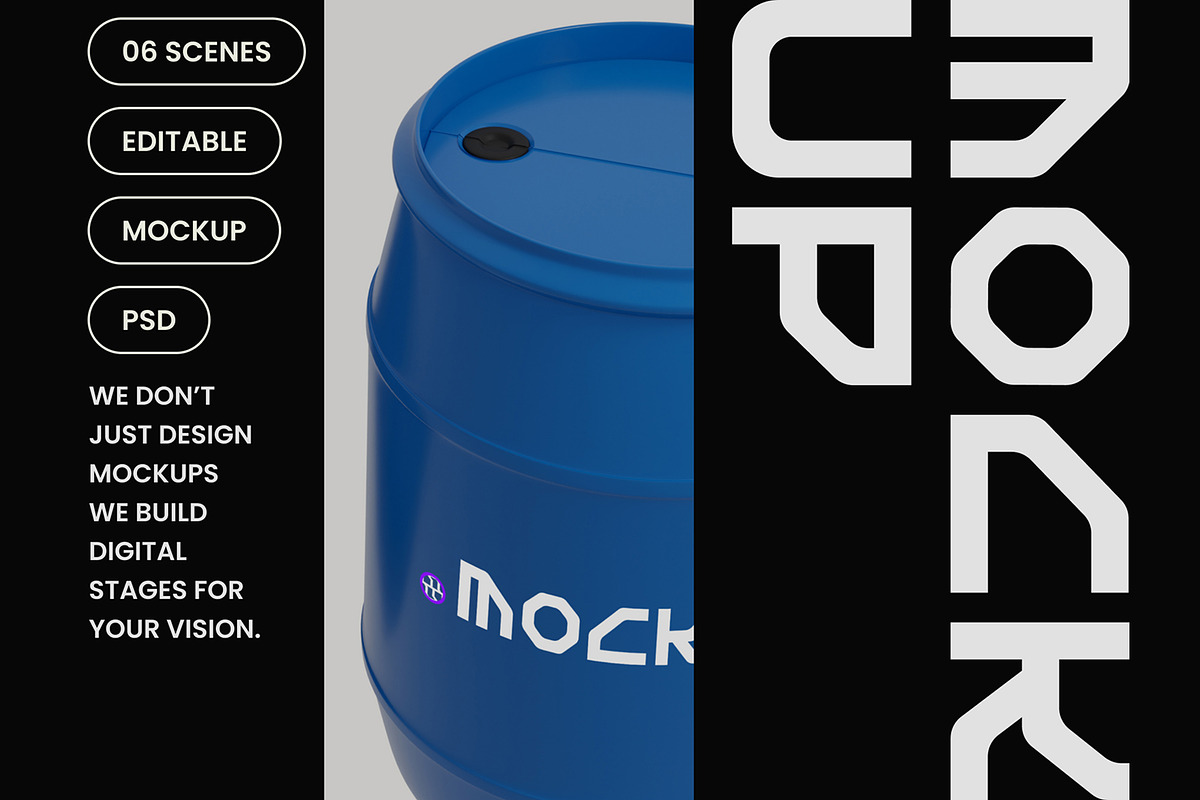 Diesel Fuel Can Mockup, a Packaging Mockup by hiddemaru (Photo 4 of 4)