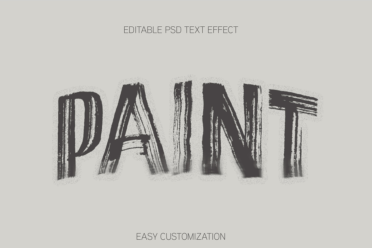 Grunge Brush Paint Text Effect