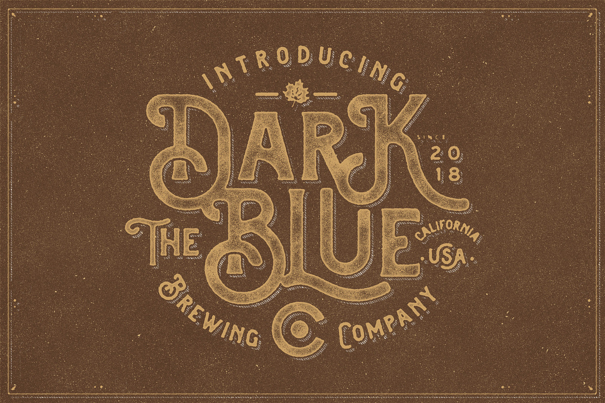 The Brewski - Textured Typeface preview 2